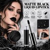 3PCS Black Lipstick Lipliner Lip Gloss Set for Halloween Makeup