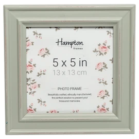 Hampton Frames PALOMA Distressed Square Picture Photo Frame Sage Green 5x5 (13x13cm) PAL301955S