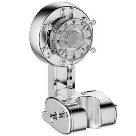 Adjustable Suction Cup Shower Head Holder – Wall Mounted Suction Bracket, Strong Suction Cup Wall Mount for Shower Hose, shower wand holder & Wall Mounted Suction Bracket (Silver)