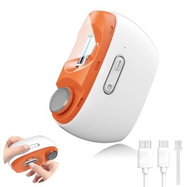 Electric Nail Clippers, 2 in 1 Cutting and Polishing Automatic Nail Clippers, 2 Speed Wireless Charging Fingernail Trimmer, Electric Nail Cutter Safe for Babies, Kids, Adults, Seniors