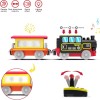Motorized Train for Wooden Track, Remote Control Train with Magnetic