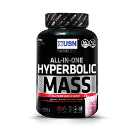 USN Hyperbolic Mass All-In-One Gainer Shake Powder, Strawberry, 2 kg