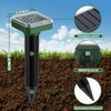 Mole Repellent Solar Powered 10 Pack, Ultrasonic Gopher Deterrent Stakes
