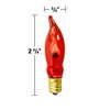 Orange Amber C7 (CA10) Flicker Flame String Light Bulbs (2-Pack)