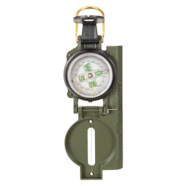 Mountain Warehouse Richtungskompass - Praktisches Navigationswerkzeug, kompakt, Metallhaken, präzise, strapazierfähig - Für Wandern, Camping, Trekking und Reisen Grün Einheitsgröße