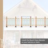 5-Pack 29.5 Inch Myard Scenic Frontier Tempered Glass Balusters with