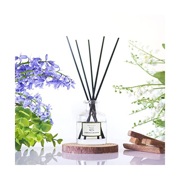 Campanula Blossom / Inspired by Hotel Duke Reed Diffuser for Home | Fresh Blend of Bluebell, Hyacinth, Cloves Reed Diffuser Set, Oil & Reed Diffuser Sticks | Home & Office Decor | Fragrance Gift