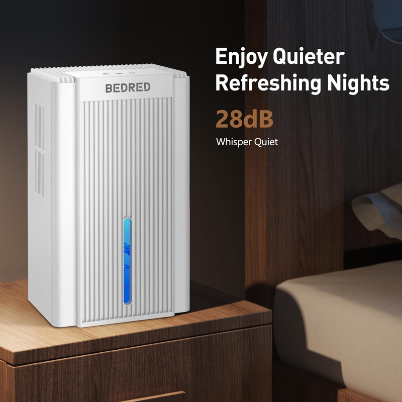 Dehumidifier,95OZ Dehumidifier for Home 1000 Sq.Ft - Quiet with Auto