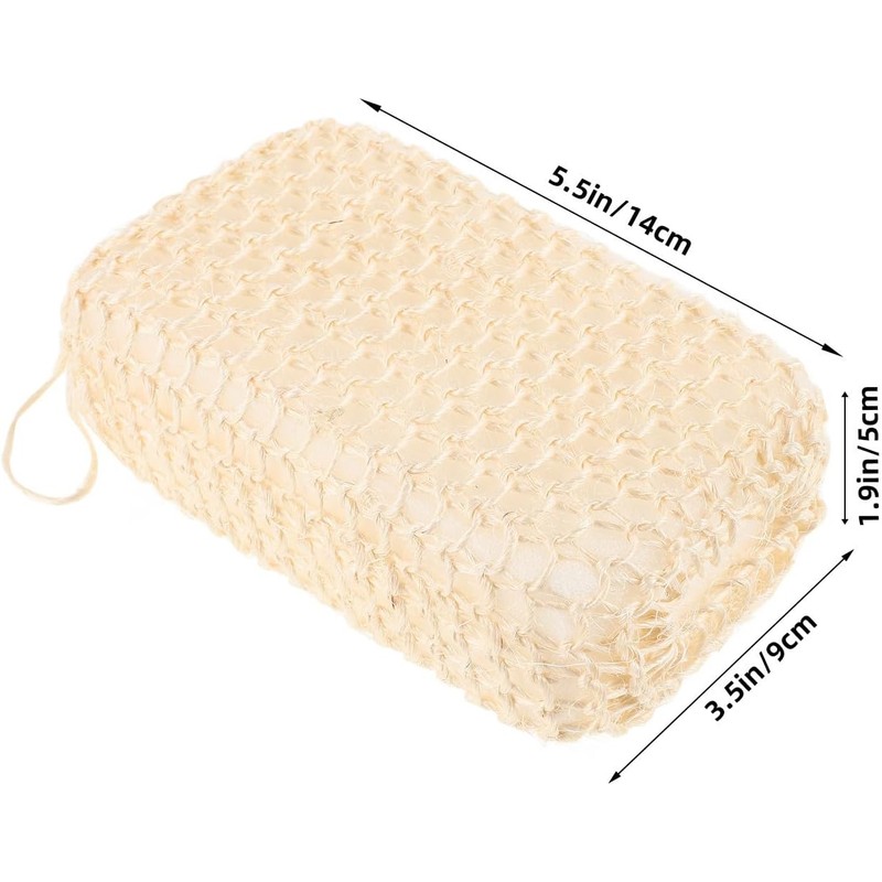 Esponja de Baño de Sisal Exfoliante para Cuerpo y Espalda