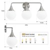 HAHZT Bathroom Vanity Light Fixtures: Brushed Nickel 3-Light Mid Century