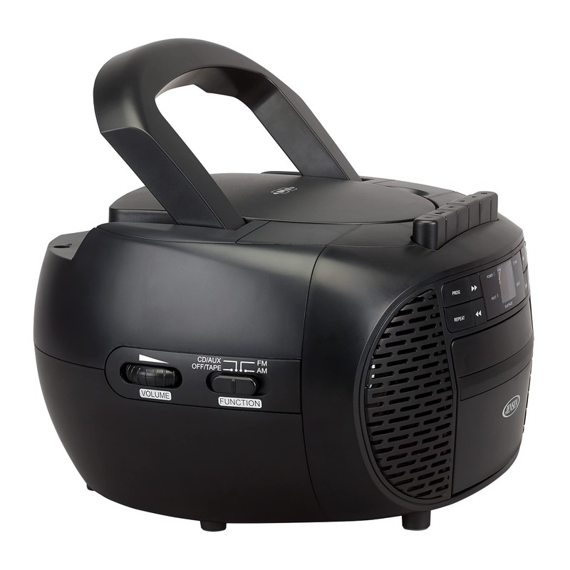 Jensen CD-550 Portable Stereo Compact Disc Cassette Recorder with AM/FM