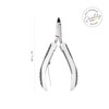 TITANIA Cuticle Nippers with Soft Touch Handle Professional Cuticle Nipper