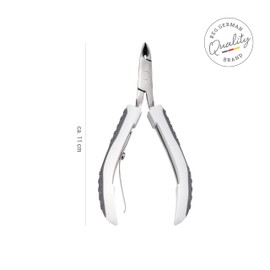 TITANIA Cuticle Nippers with Soft Touch Handle Professional Cuticle Nipper for Manicure and Pedicure Extra Sharp Stainless Steel Cuticle Cutter Cuticle Scissors Extra Fine