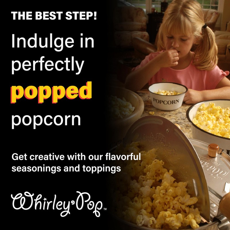 Original Whirley-Pop Popcorn Popper - Nylon Gear - Red