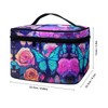 Flashideas Rose Butterfly Leopard Large Capacity Travel Toiletry Bag Multifunctional