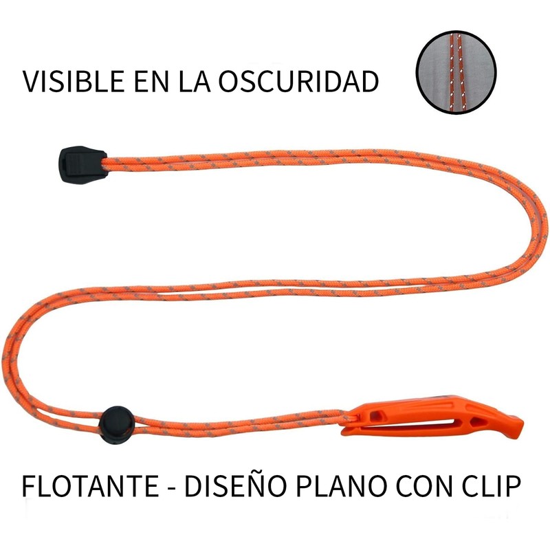 Timotech Set de 2 Silbato de Emergencia con Cordón de