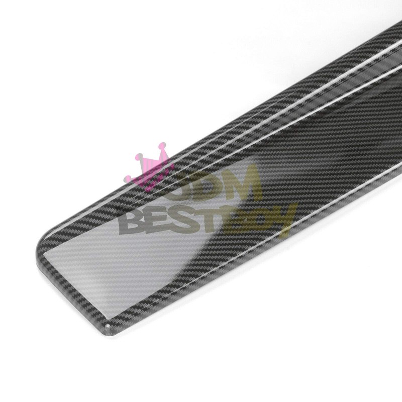 JDMBESTBOY Carbon Fiber Black Universal Car Side Skirt Extension Splitters
