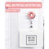 IAMRAVER 2 Pack Retractable Badge Holders Cute Badge Reel Badge