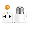 IMIKEYA Pack of 2 E27 Adapter Socket, Bulb Socket Adapter,