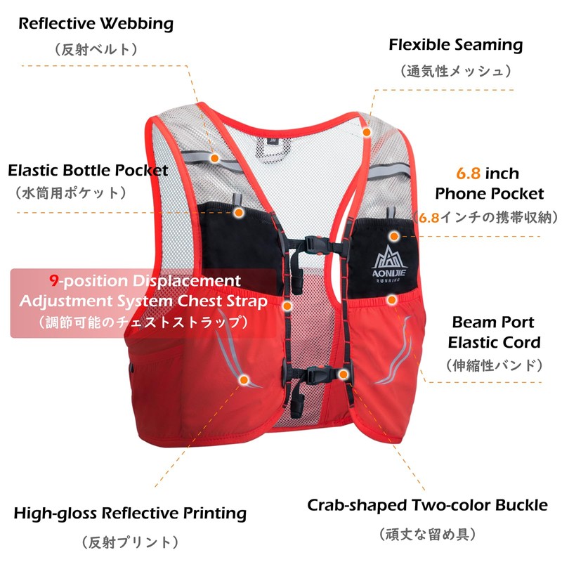 TRIWONDER 2.5 L Ultralight Hydration Backpack, Lightweight Backpack Vest, Running