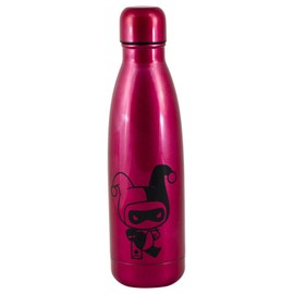 Underground Toys DC Harley Quinn Stainless Steel Vacuum Insulated Water Bottle, 500ml, Red