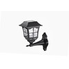 pathscapes W58342 4pk Black Solar Wall Light