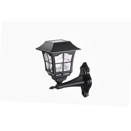 pathscapes W58342 4pk Black Solar Wall Light