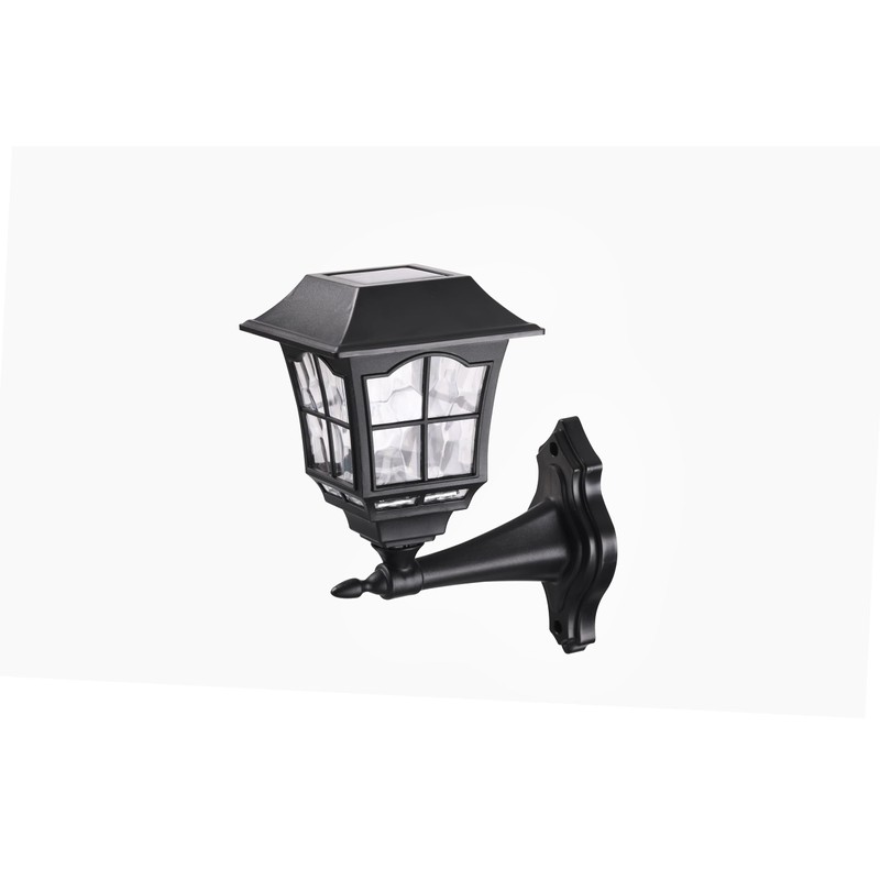 pathscapes W58342 4pk Black Solar Wall Light