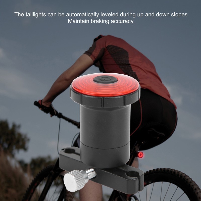 Bicycle Tail Light Automatic Sensing Lamp USB Charging Warning Waterproof