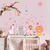 Animals Wall Decals for Girls Kids: Peel and Stick Elephant