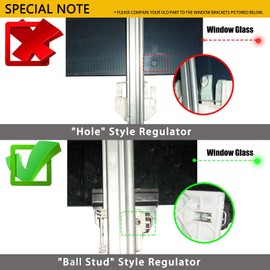 YHTAUTO Rear Left Driver Side Power Window Regulator with Motor Assembly for Jeep Liberty KJ 2002-2006 （Ball Stud Style）