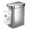 simplehuman Code Q 100 Count, Dispenser Pack Custom Fit Liners,