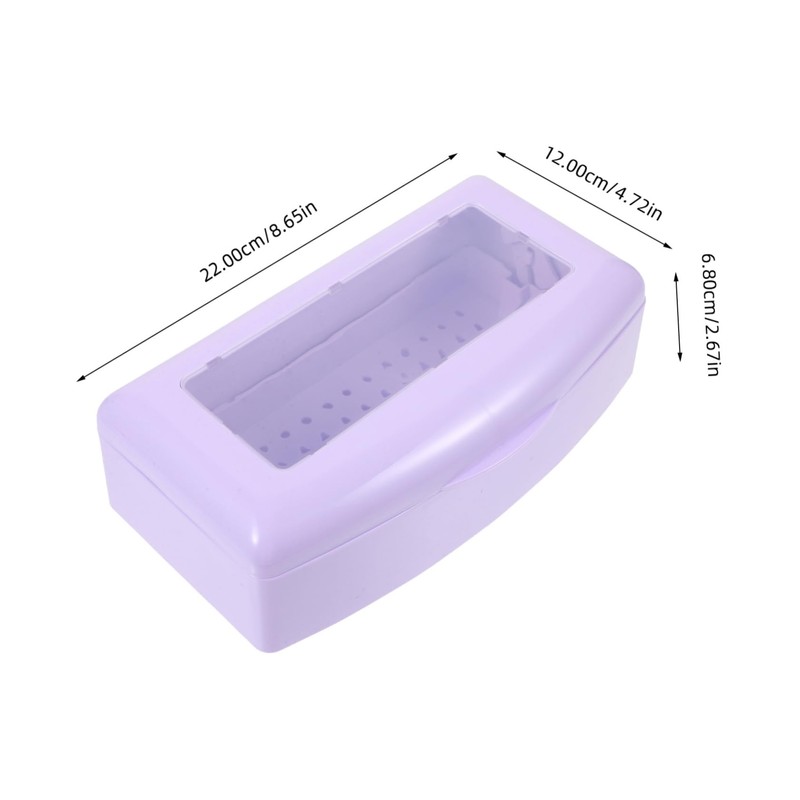 Healeved Manicure Tool Cleaning Case Nail Art Tools Sterilizer Non-slip