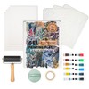 BuzzBright Gel Printing Plate kit, Complete Printmaking Set with 8”X10”