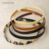 VINGTAINE HK-58-CAMEL Simple Headband, Tortoise Shell Style, Elegant, Chic Women's