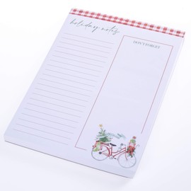 Graphique Holiday Christmas Bike To-Do List Notepad - 150 Tear-Away Planner Sheets - Things to Do Memo Writing Pad - Perfect Daily Reminder for School, Office Work, Homework, Projects, and More