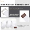 JASGOOD Men Canvas Fabric Belts Casual Web Cloth Belts with