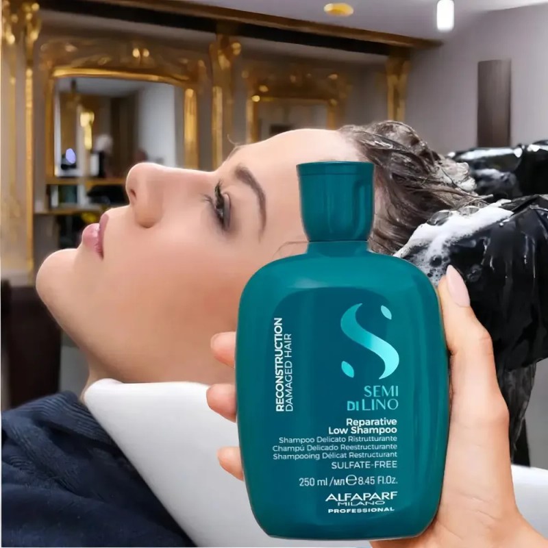 Shampoo Reconstruction Cabello Dañado Semi Di Lino Alfaparf