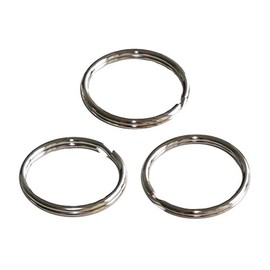 WEDO 2623120 Key Rings Made of Hardened Steel, Pack of 100, 20 mm, Silver