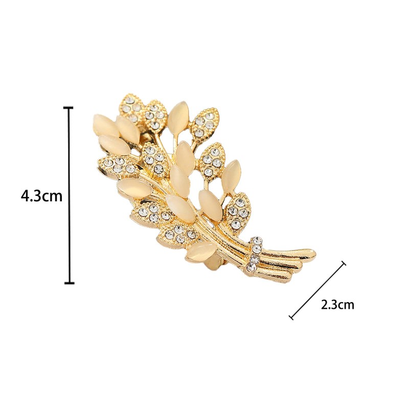Qiwenr Brooch Pin Crystal, Alloy and rhinestone