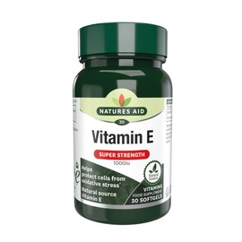 Natures Aid Vitamin E 1000iu, Natural Source, High Strength, 30 Softgel Capsules