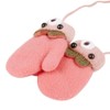 Newborn Gloves with String Knitted Wool Gloves Fluffy Mittens Cartoon