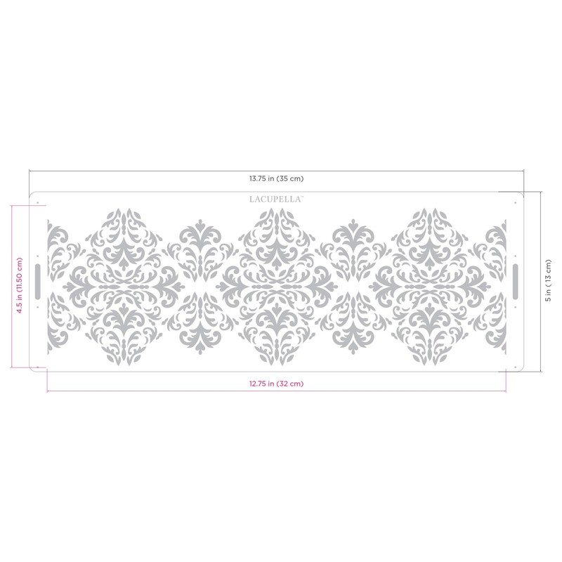 Lacupella - Plantilla de pastel de borde largo, 10 x