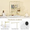 Emibele Jewelry Organizer Stand, 5 Tier Jewelry Holder Necklace Hanging