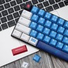 MOLGRIA Keycaps Lilith, 130 Set Blue and White Keycaps for