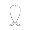 Mintcraft 40 Hanging Planters, Powder-Coated Steel, Heart, Black - JY-06