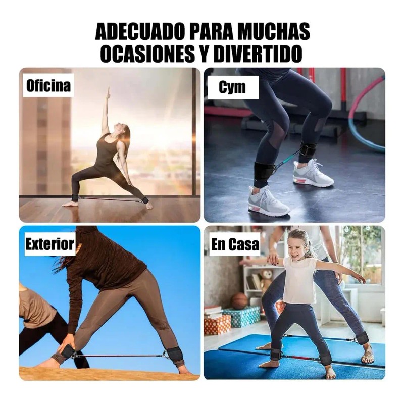 Bandas De Resistencia Ejercicio Glúteos 8pzs Yoga Pilates