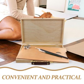 1pc Box Painting Box Drawing Art Accessory Watercolor Oil Pen Case Lightweight Colored Pen Case Wooden Drawing Case Wooden Pigment Empty Container Drawing Pencils Storage Case