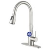 CREA Kitchen Sink Faucet,Pull Down Kitchen Faucets with Sprayer,Brushed Nickel