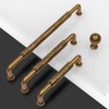 Asidrama 10 Pack 3.75 Inch(96mm) Antique Brass Cabinet pulls Kitchen